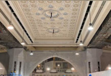 Saudiya ta fara shigar da sabbin kayayyaki a Masjid Al Haram installations-of-new ceiling in the-Haram-complex around-Mataf
